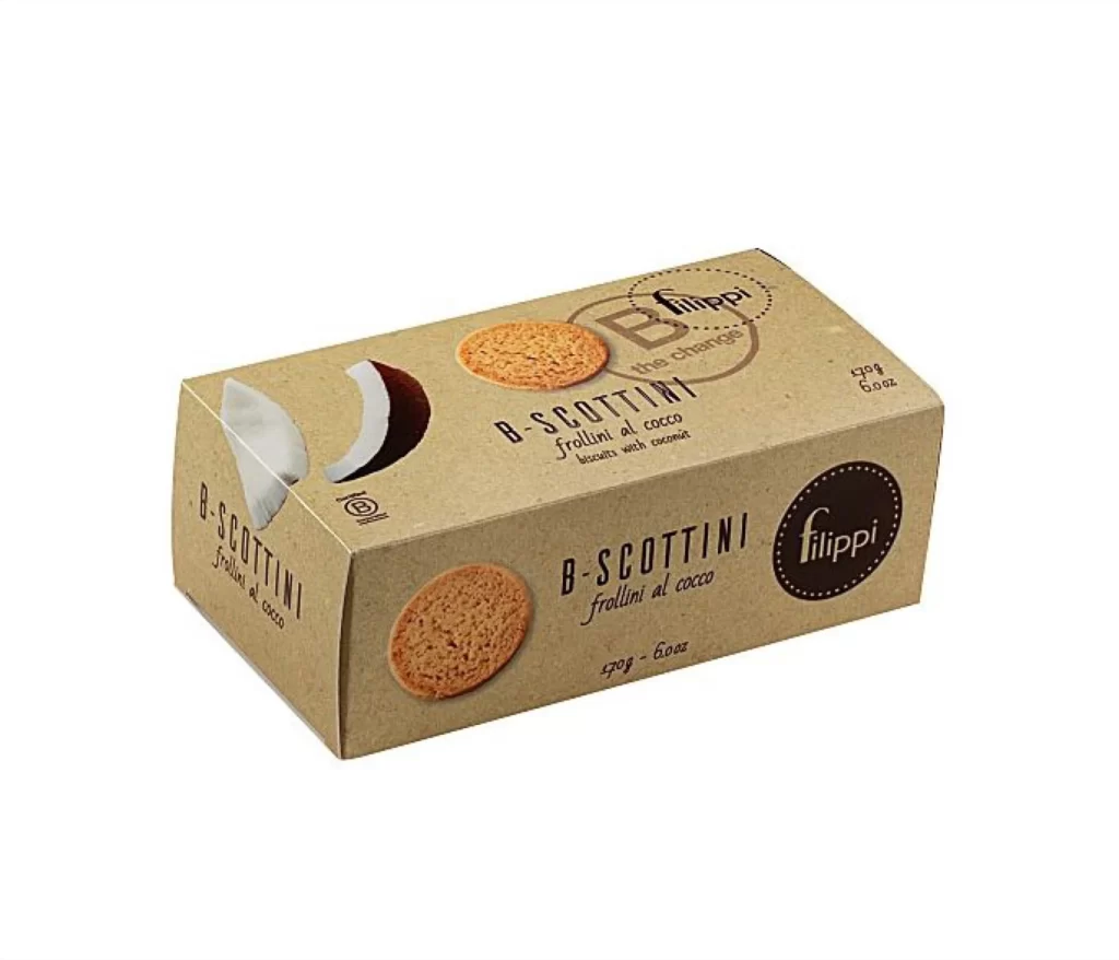 Biscotti Coconut Simple Earthy Brown Circle