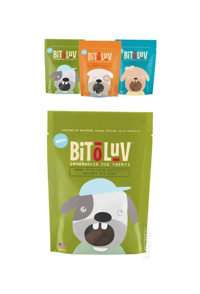 BitoLuv Dog Treats Chicken Beef Cartoon Green