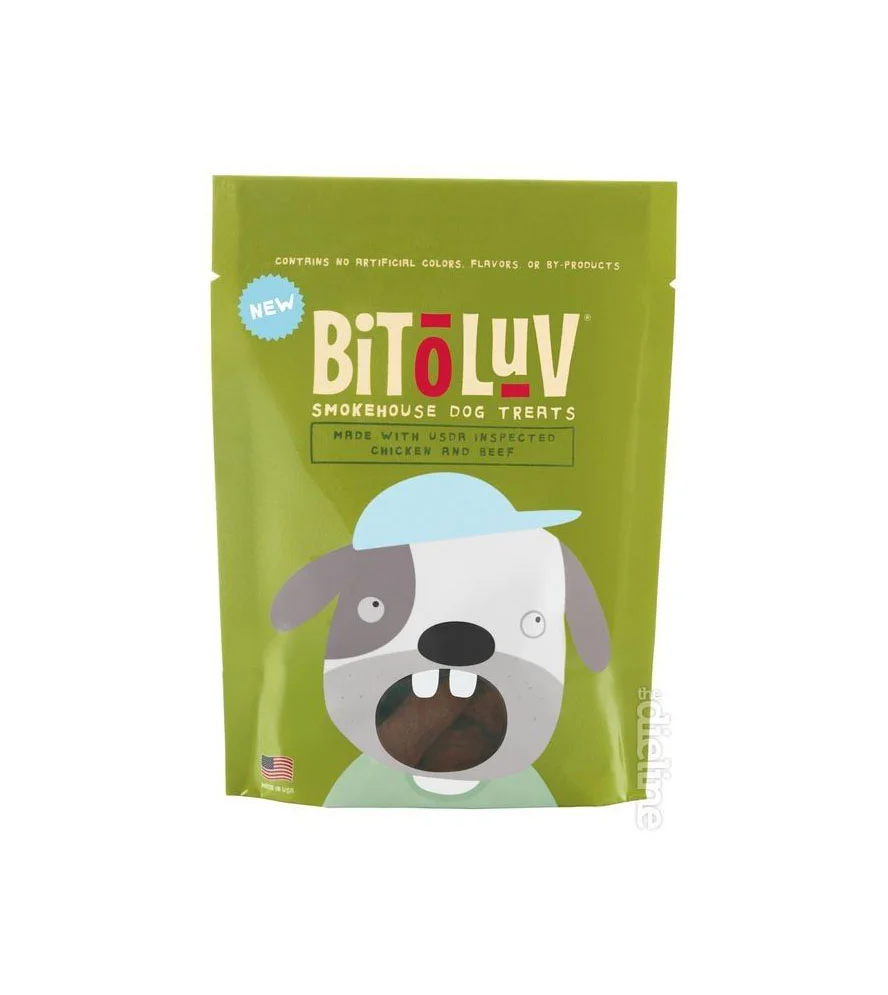 BiToLuv Dog Treats Chicken Beef Green Cartoon