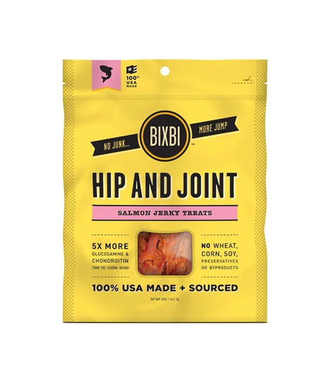 Bixbi Pet Treats Salmon Jerky Yellow Pink Modern