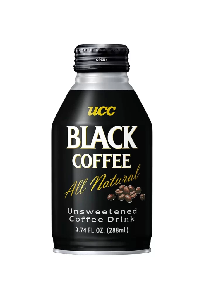 Black Coffee Drink Can