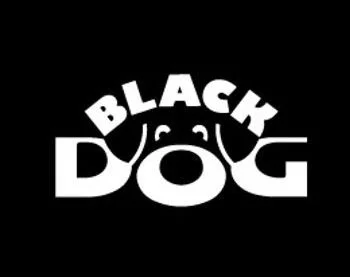 Black Dog Dog Food Black White Dog Illustration