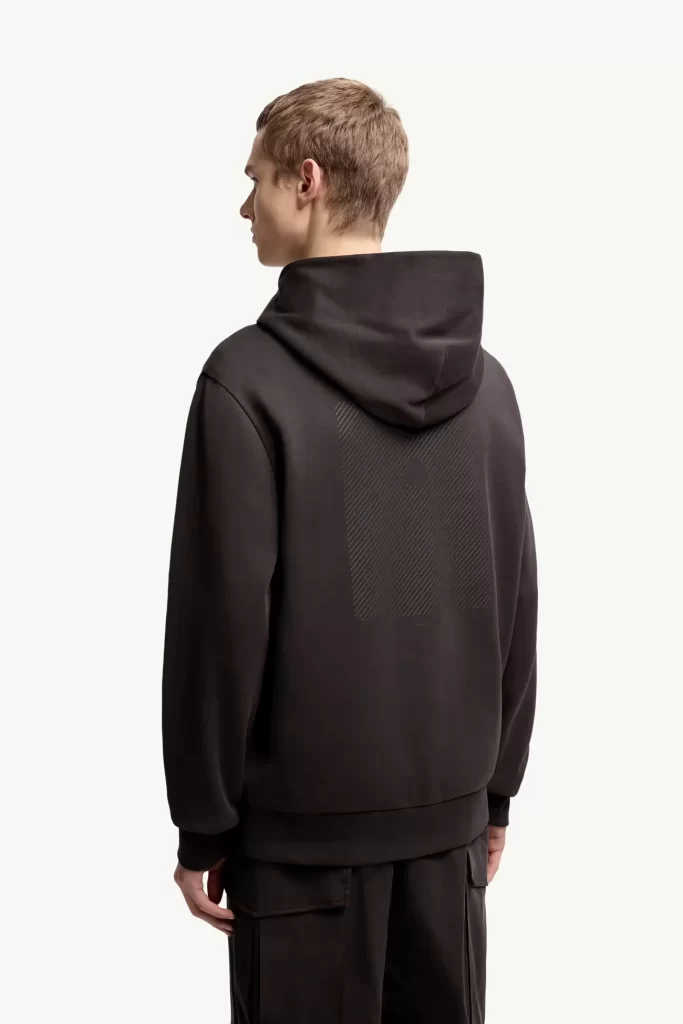 Black hoodie casual modern minimalist geometric pattern