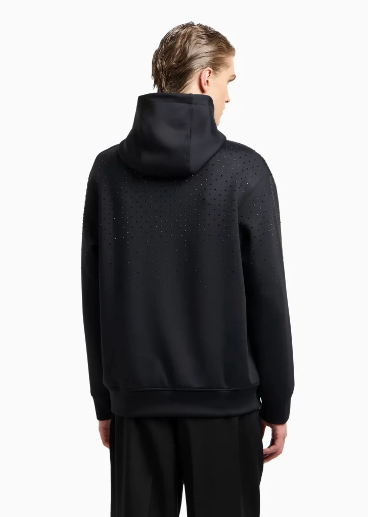 Black Hoodie Embellishments Fashion Design