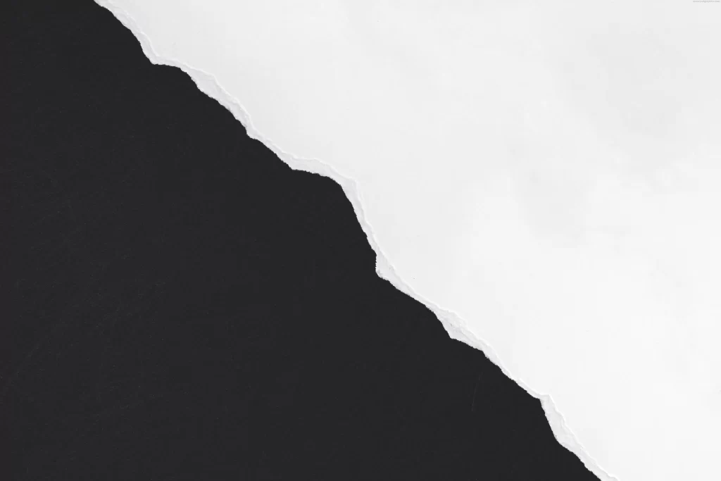 Black Torn Paper Jagged Edge Rough Texture