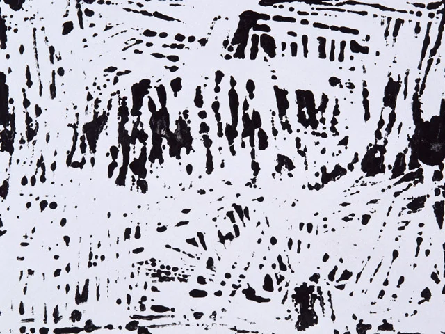 Black White Abstract Texture Dripping Paint Technique Rough Surface Dynamic Mood
