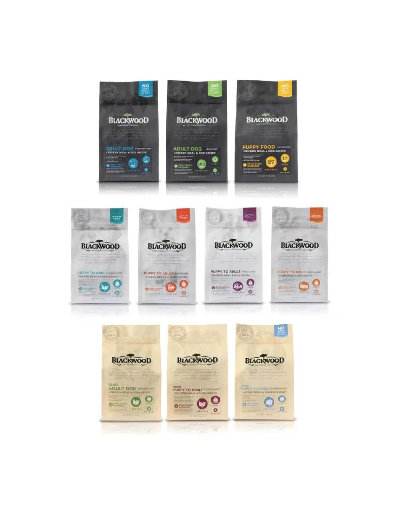 Blackwood Dog Food Chicken Rice Recipe Black White