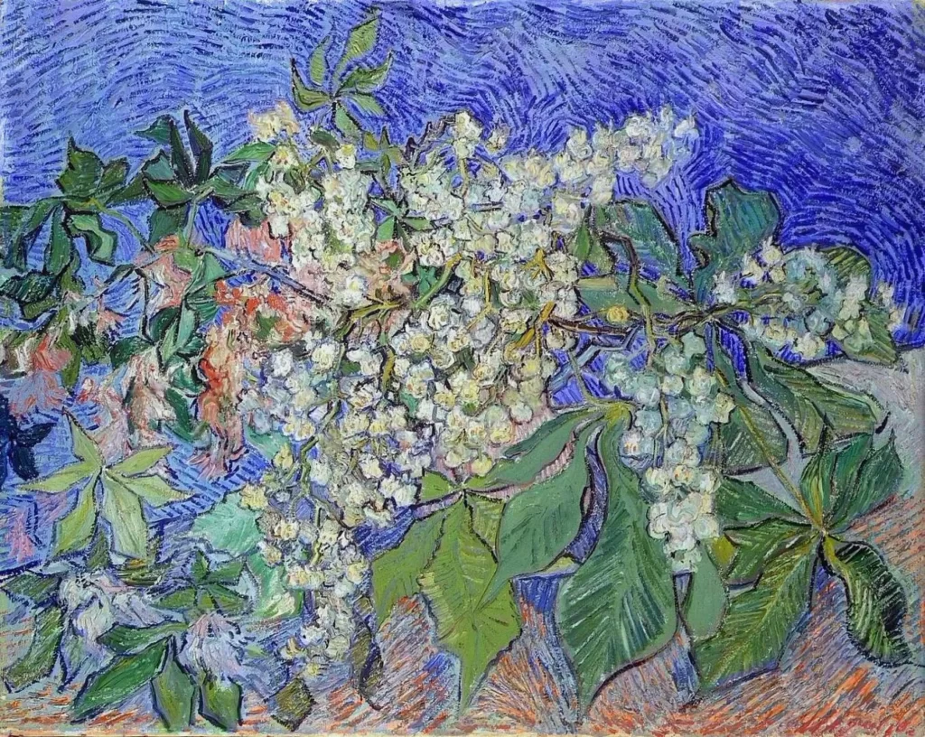Blossoming Chestnut Branches Van Gogh
