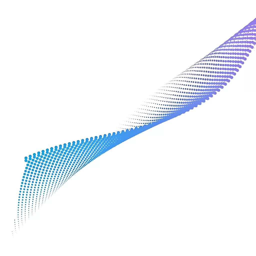 Blue and Purple Gradient Spiral Dots
