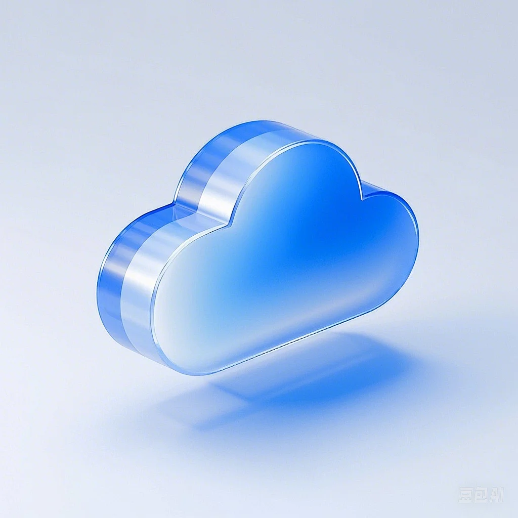 Blue Cloud 3D Render