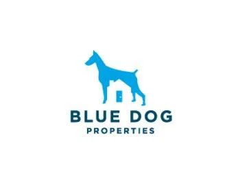 Blue Dog Properties Logo Blue Dog House