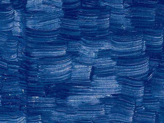 Blue Impasto Oil Painting Texture Layered Palette Knife