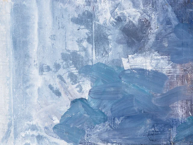Blue Impasto Oil Painting Texture Bold gray Brushstrokes
