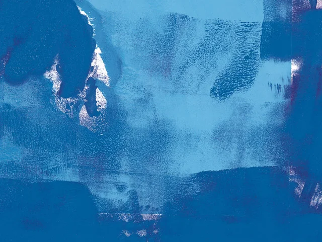 Blue Impasto Oil Painting Texture Bold neutral Brushstrokes