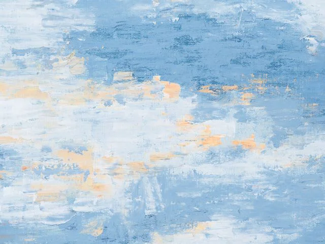 Blue Impasto Oil Painting Texture Bold gray Brushstrokes