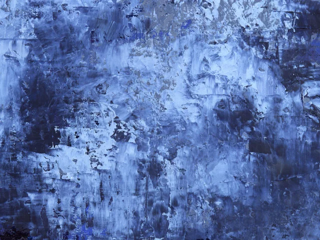 Blue Impasto Oil Painting Texture Bold neutral Brushstrokes