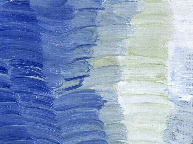 Blue Impasto Oil Painting Texture Bold neutral Brushstrokes