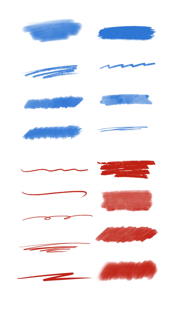Blue Red Brush Strokes Artistic Textures