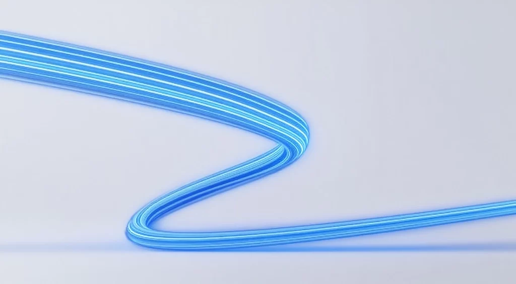 Blue Ribbon Abstract Art