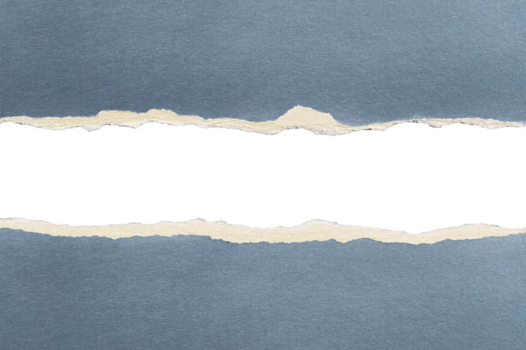 Blue Torn Paper Jagged Edge Frayed Texture