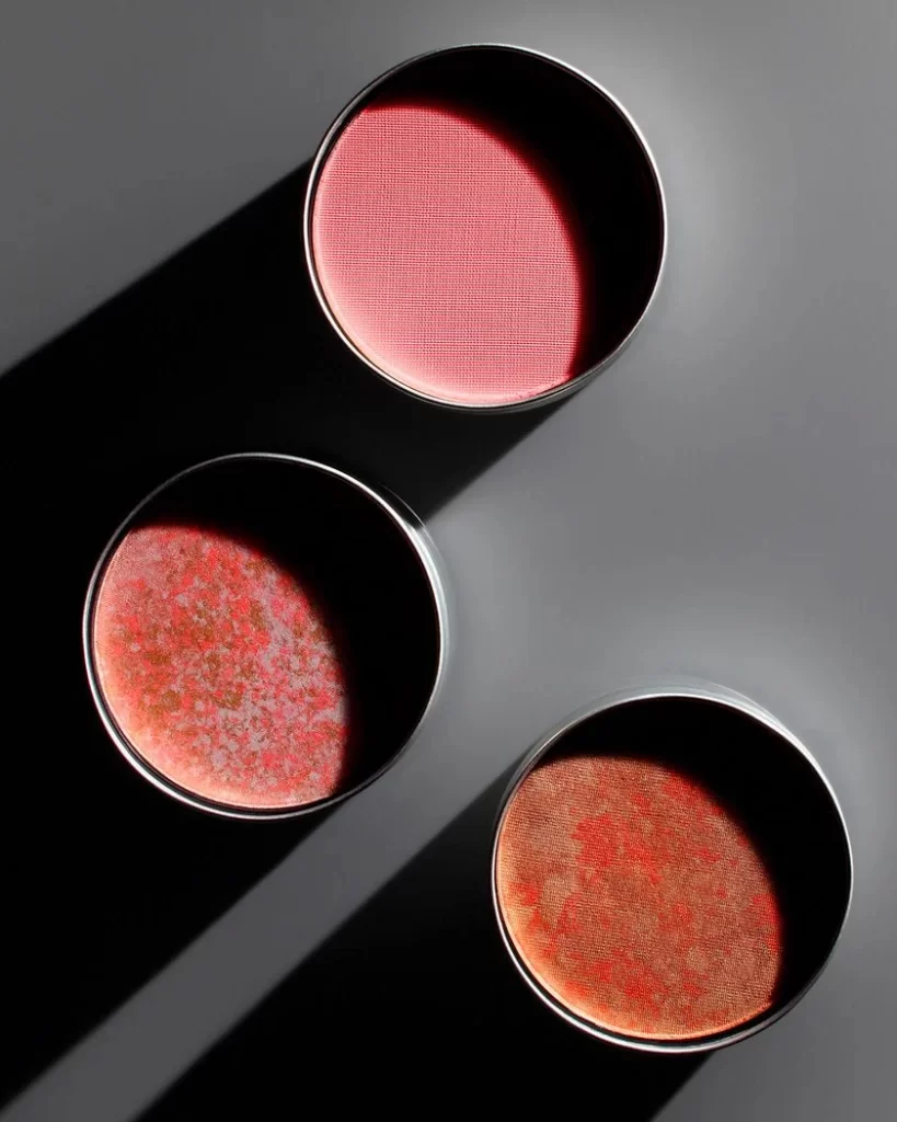Blush Compact Pink Red Metallic Modern Design