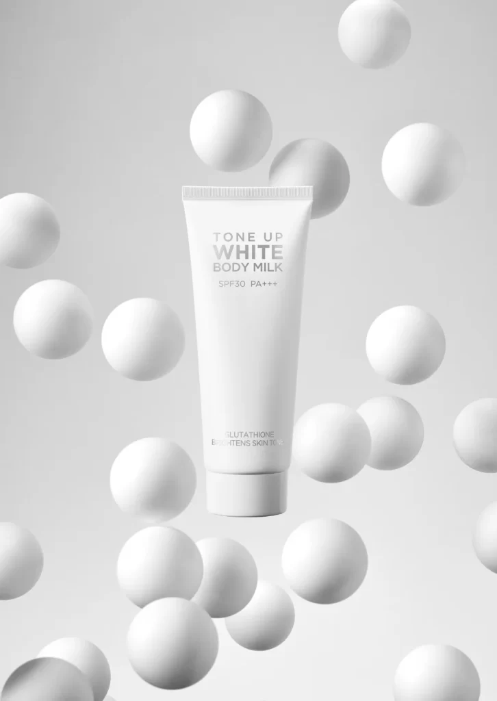 Body Milk White Minimalist Clean Design