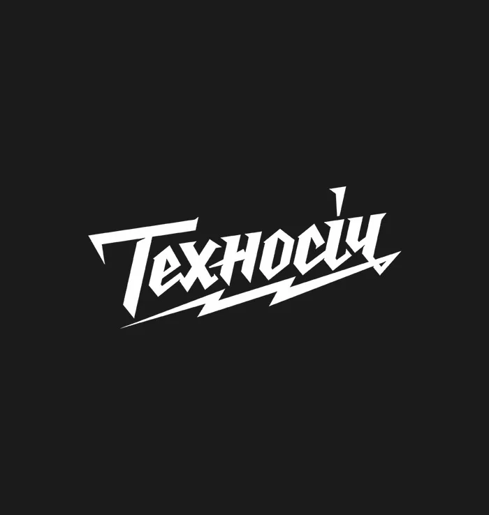 Bold Gothic White Lightning Typography Design
