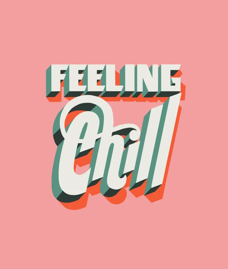 Bold Retro 3D Gradient Colorful Typography Design