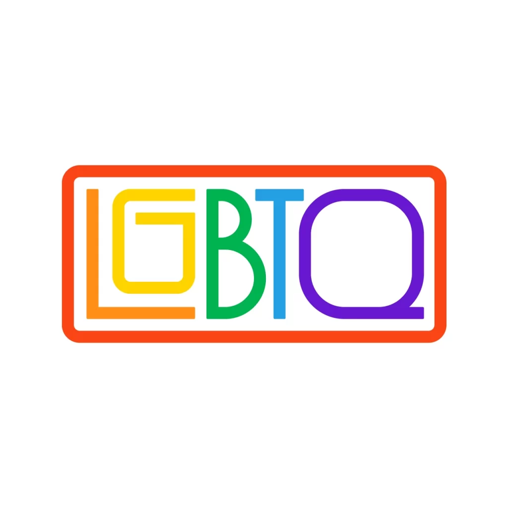 Bold Rounded Rainbow Solid Typography Design