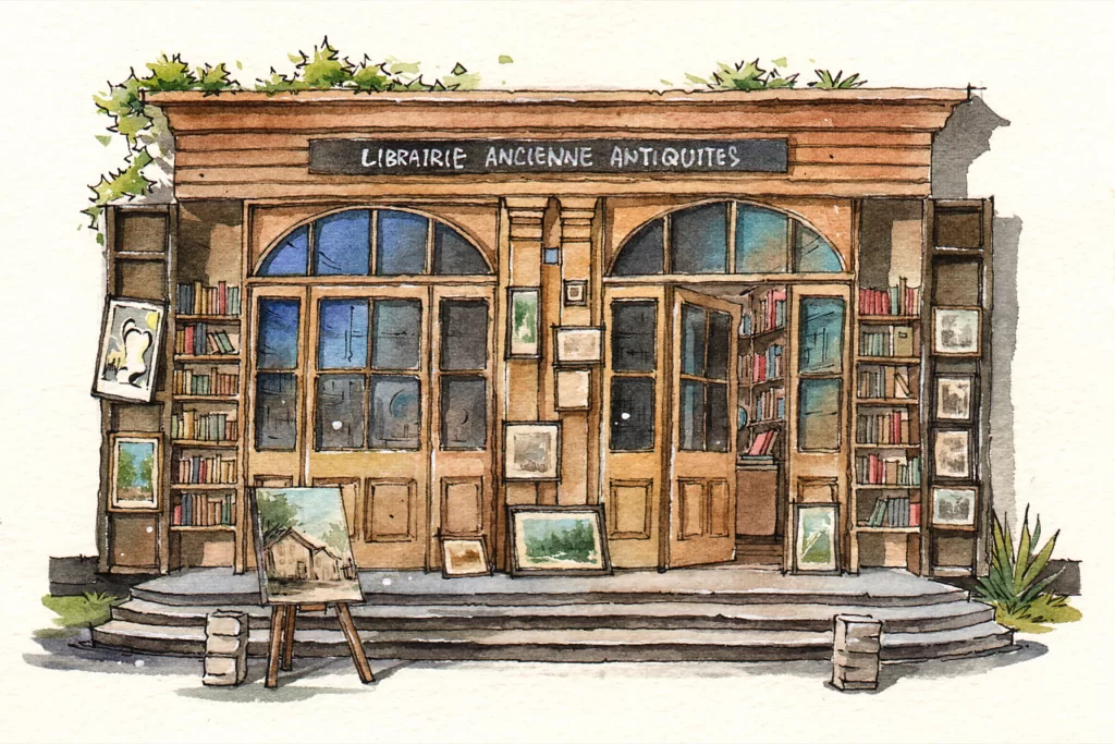 Bookstore Antique Shop Art Display Mateusz Urbanowicz