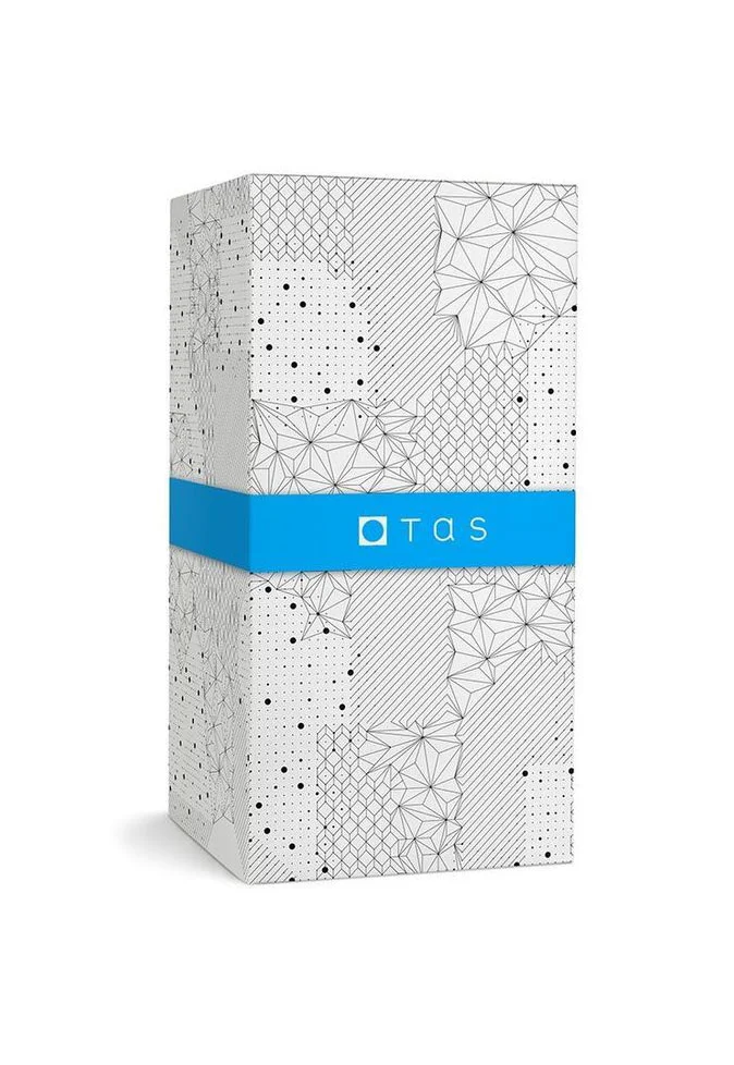 Box Patterned Blue White Geometric Modern Design