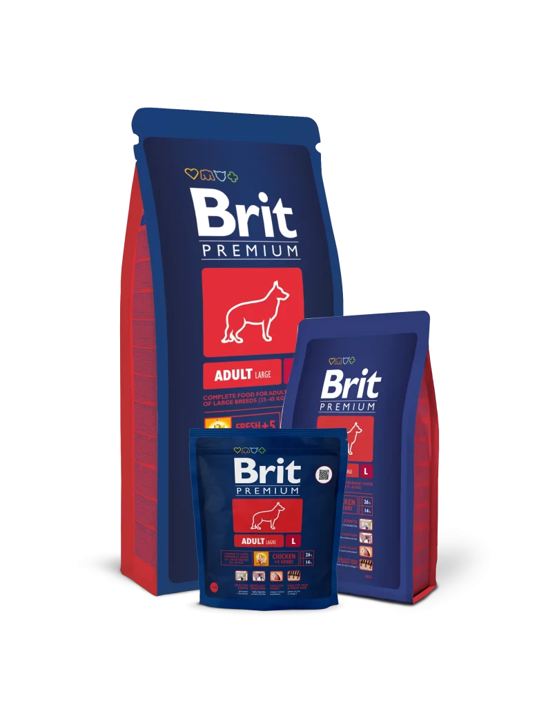 Brit Premium Dog Food Chicken Red Blue