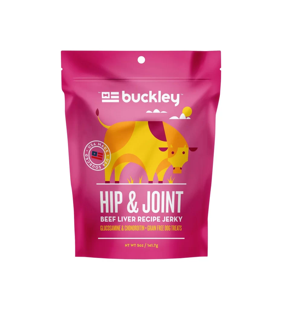 Buckley Dog Treats Beef Liver Hip Joint Pink Illustration