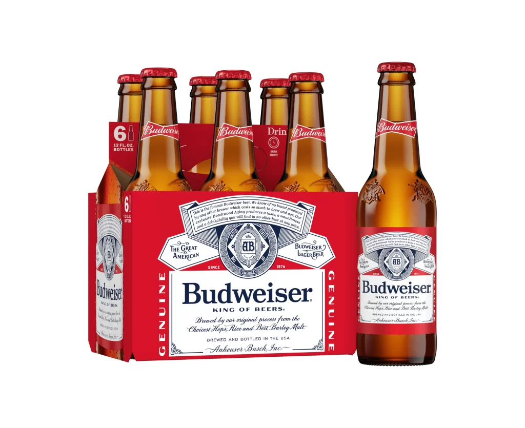 Budweiser Lager Beer Packaging Bottles