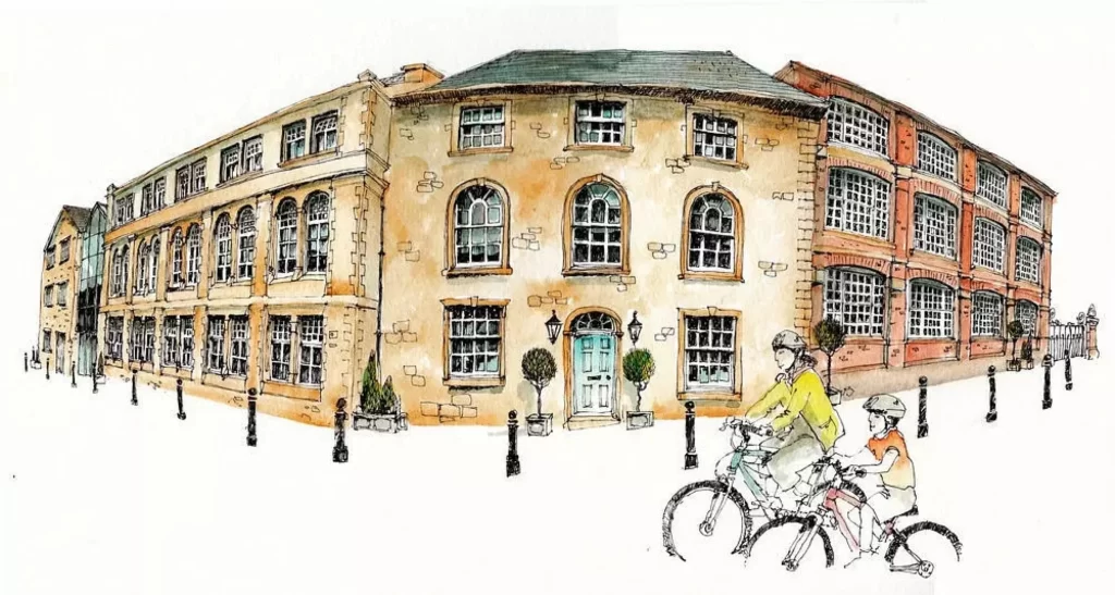 Building Architecture Bicycle Ride Urban Scene