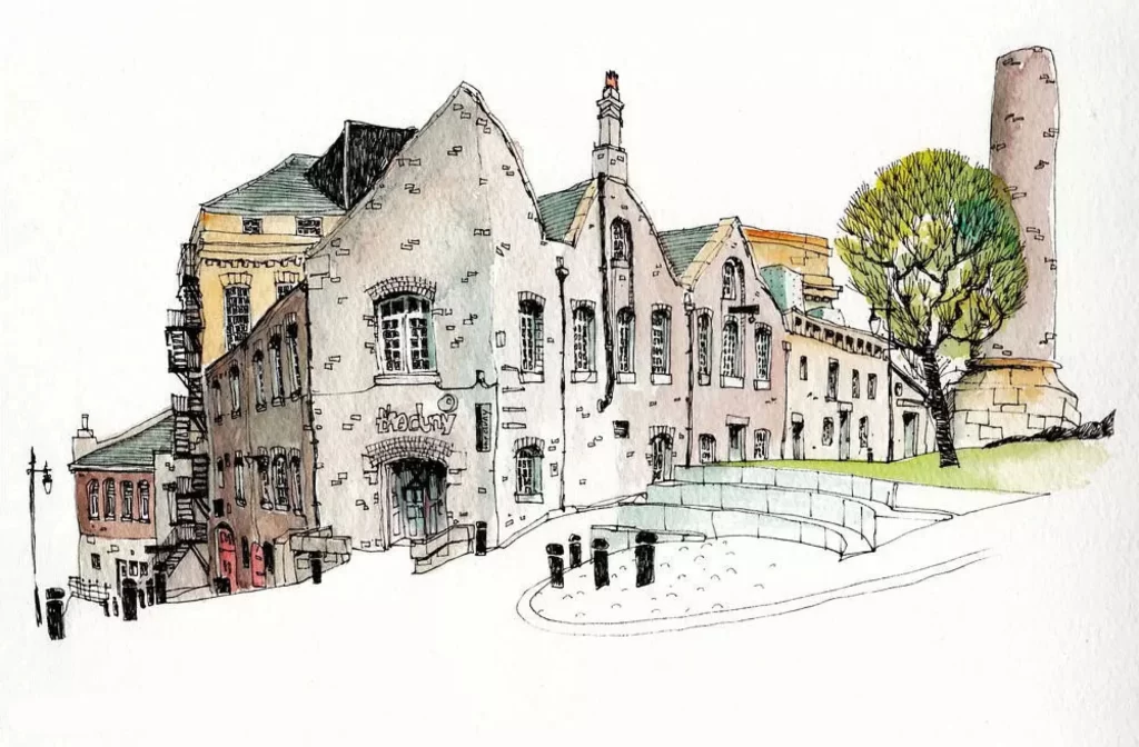 Building Architecture Watercolor Urban Art