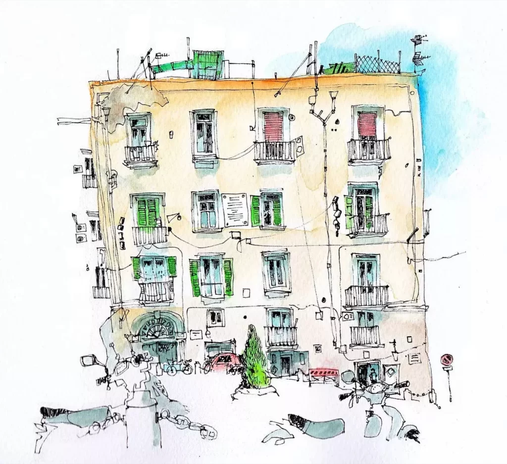 Building Windows Balconies Urban Architecture