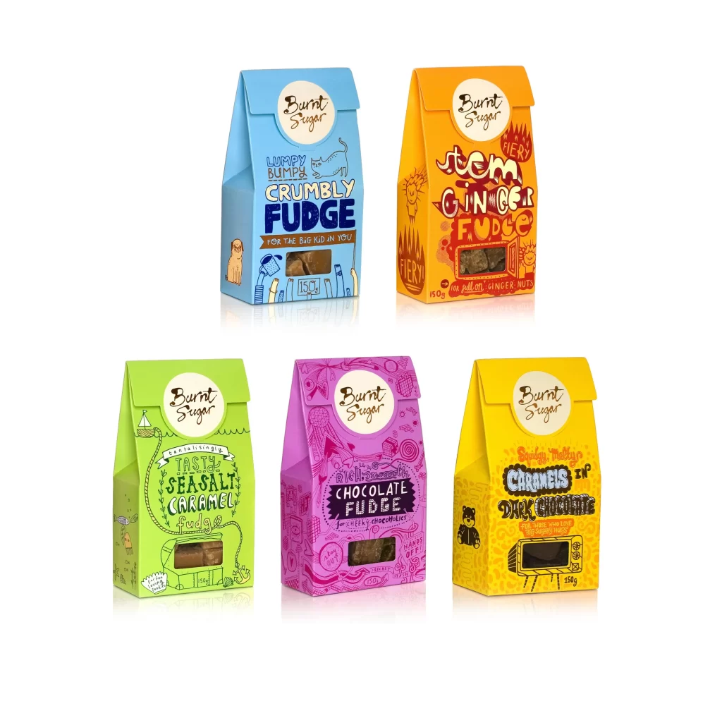 Burnt Sugar Fudge Ginger Caramel Chocolate Dark Chocolate Colorful Illustrative