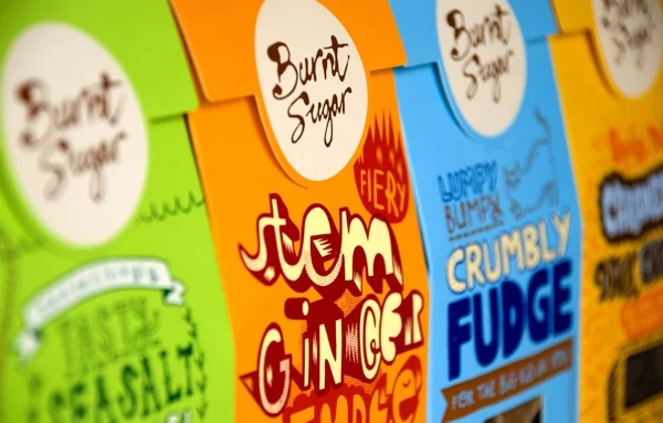 Burnt Sugar Fudge Ginger Crumbly Colorful