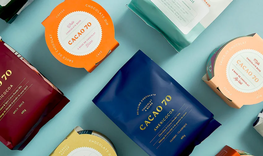 Cacao 70 Chocolate Classic Blue Orange