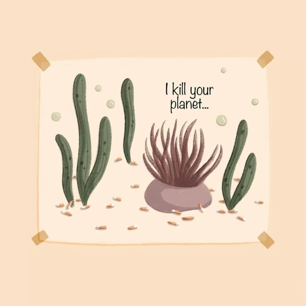Cactus Environment Pollution Message Eleonore Pelluau