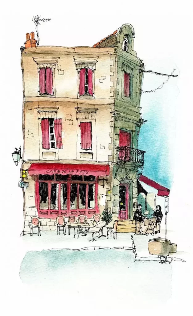 Cafe Street Building Architecture
