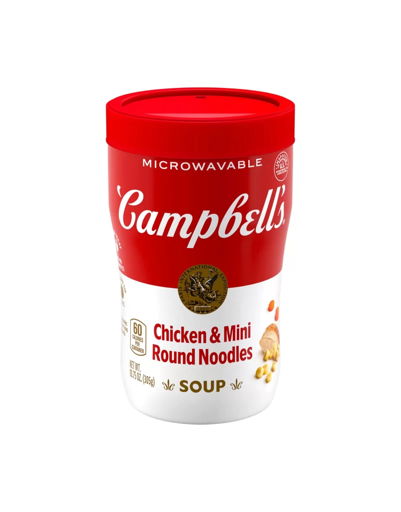 Campbells Soup Chicken Noodles Microwavable