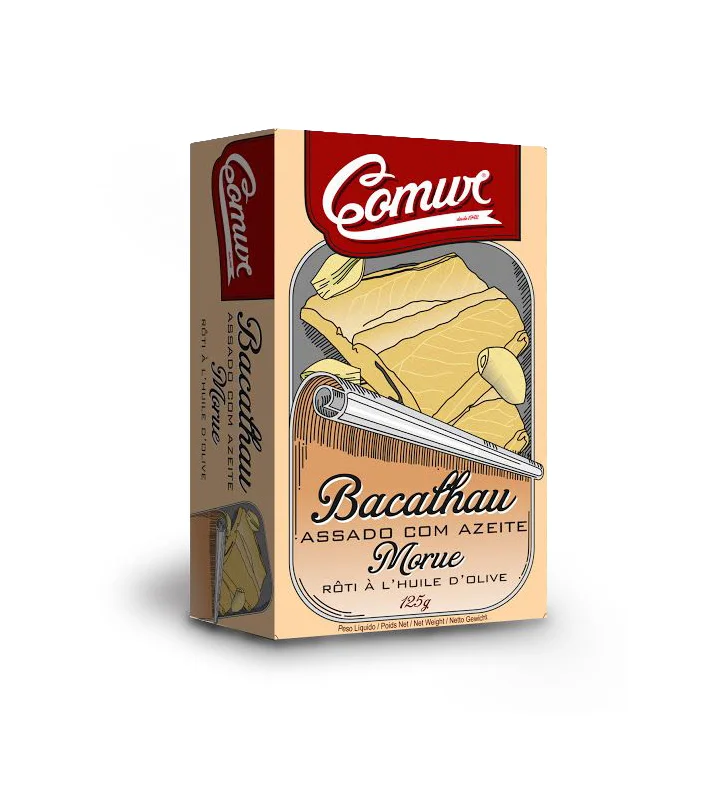 Canned Bacalhau Olive Oil Illustration