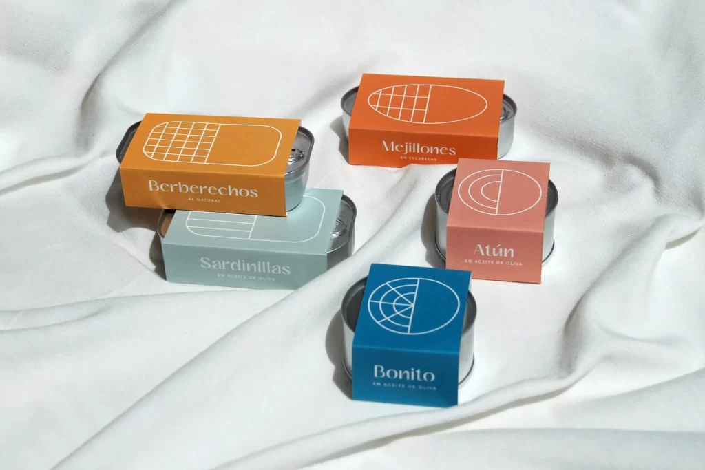 Canned Fish Colorful Minimalist Design