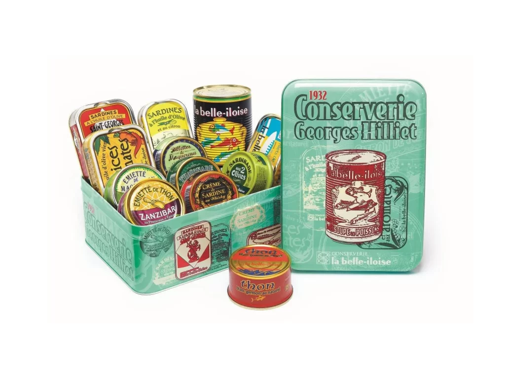 Canned Fish Georges Hililet Retro Illustration