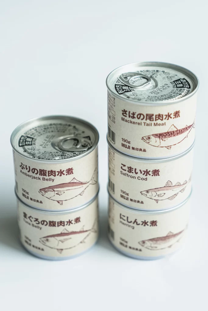 Canned Fish Japanese Design Illustration