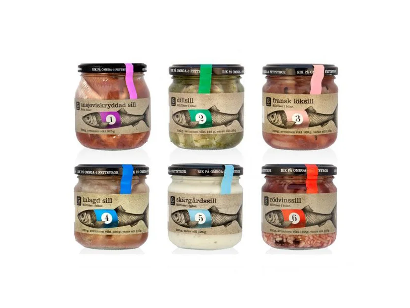 Canned Fish Scandinavian Design Fish Illustration