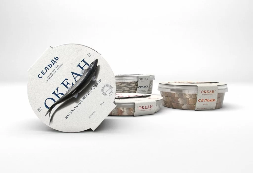 Canned Fish Seafood Natural Russian Branding