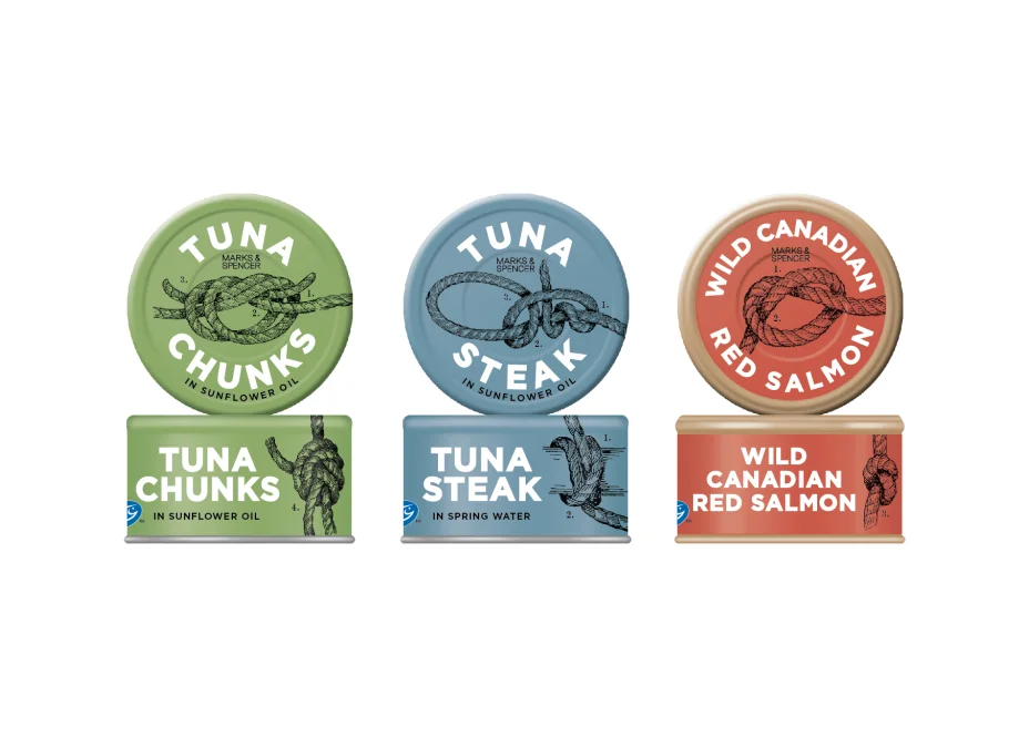 Canned Fish Tuna Salmon Rope Design
